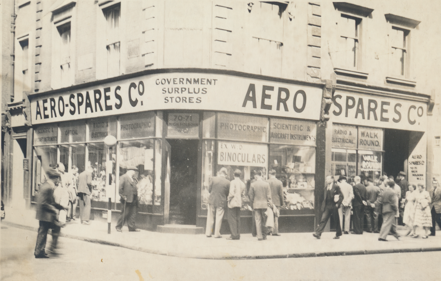 aero spares the shop of les leston in london set up after world war 2 selling aeronautical components 